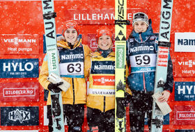 24.11.2024 - Podium PŚ Pań w Lillehammer